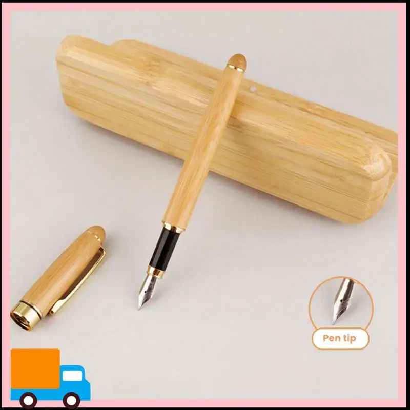 Professional ไม้ไผ่ไม้เครื่องเขียนนักเรียนสํานักงานธุรกิจปากกาลูกลื่นและของขวัญกล่องแฟนซี Nice ปากกาชุดปากกา S
