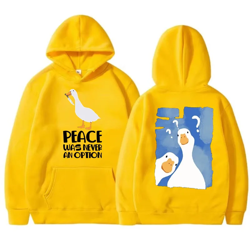 Fashion Male and female couples Cute duck print Hoodie Casual Hoodies Pullovers Sweatshirts Men\'s Top  Color Hoodies Sweatshirt