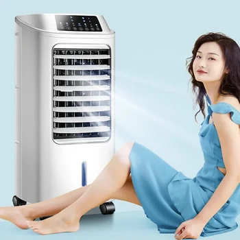 Haier 에어컨 선풍기, 단일 냉각 가습 블레이드리스 전기 선풍기, 침실 휴대용 소형 에어컨, 여름 