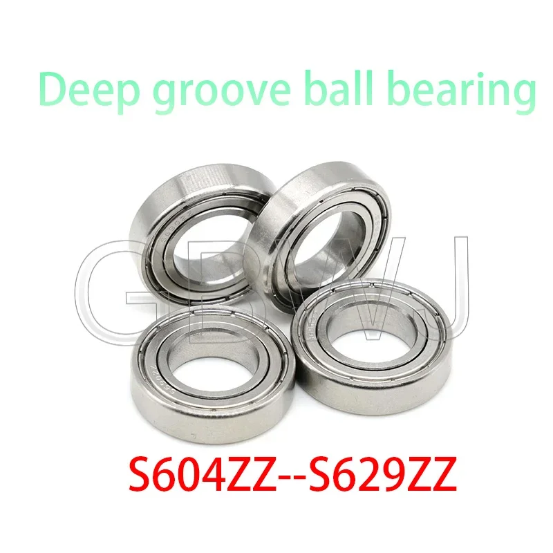 

1pcs S604zz S627zz S629zz 4x12x4mm Stainless Steel Bearing Deep Groove Ball Bearing Double Metal Shielded Cover 604 604 625 Zz