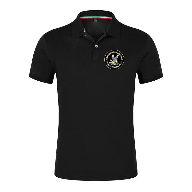 Chemises polo pour hommes de la série télévisée SWAT Department SECURITY INVESTIGATION, disponibles en différentes couleurs et adaptées à l'été