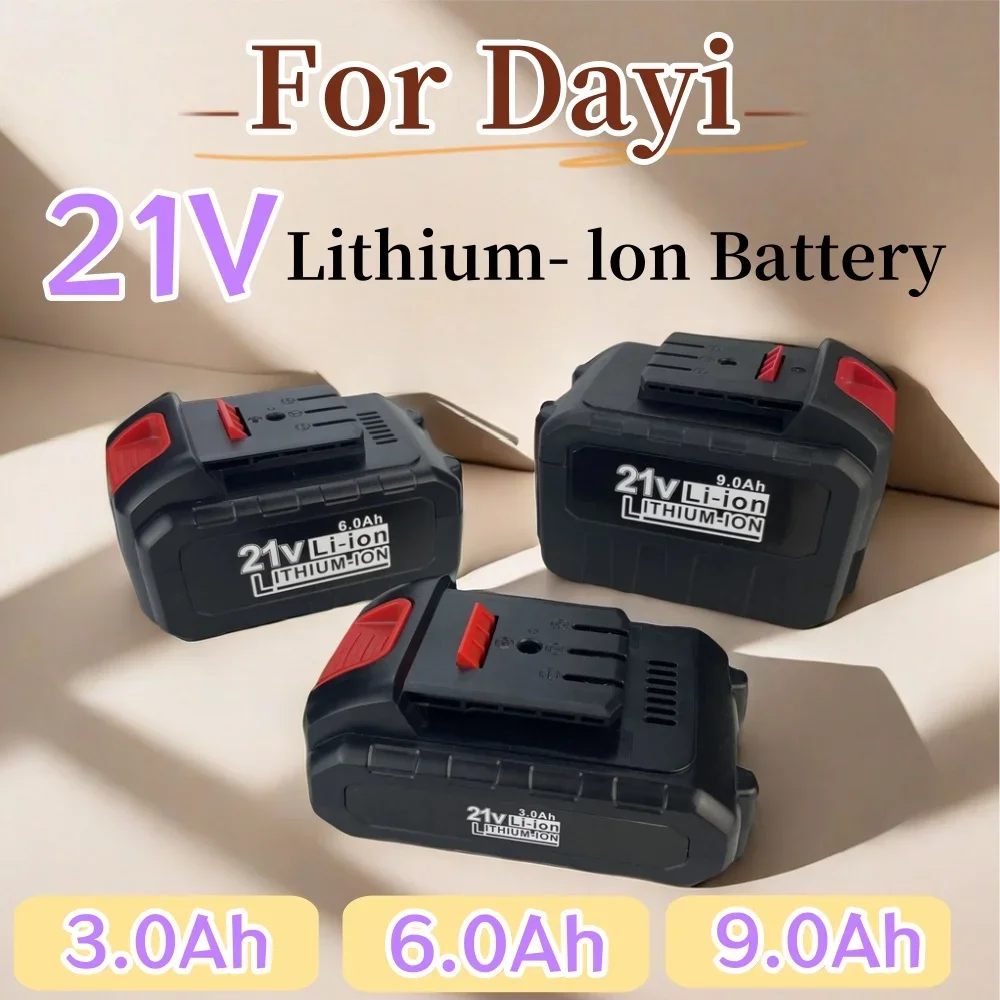 

For Dayi 21V 3000mAh/6000mAh/9000mAh Power Tool Rechargeable Lithium Battery Cordless Electric Wrench Car impact wrench