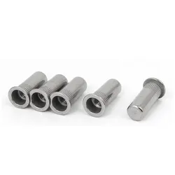 M4 M5 M6 M8 M10 Blind Rivet Nut 304 Stainless Steel Flat Head Rivnut Sealed Rivet Nut Insert Rivnut Nutsert Closed End Rivet Nut