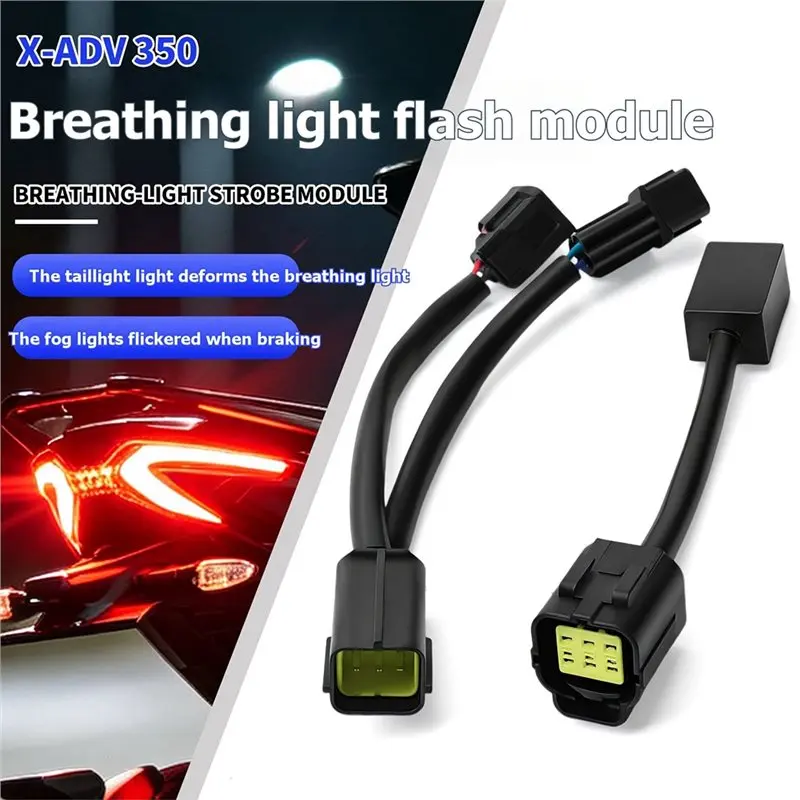 A11M-Motorcycle Taillight Breathing Mode Controller For Honda X-ADV 350 2025- 2026 Strobe Flashing Module Stop Light