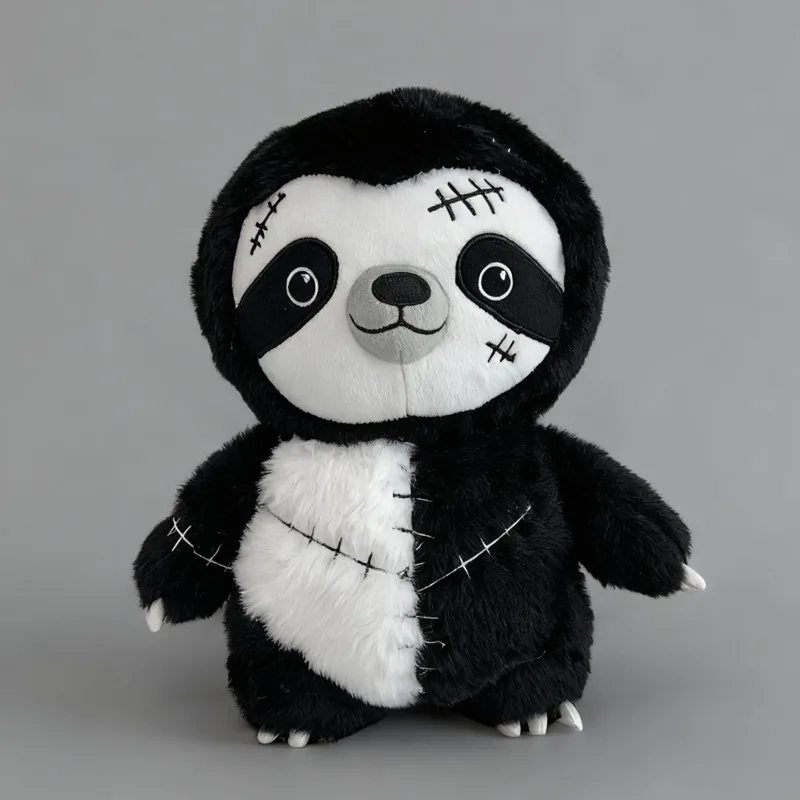 

New Black Sloth Plush Toy Holding 25cm Ornament Room Decoration Plush Doll Toy For Kid Gift
