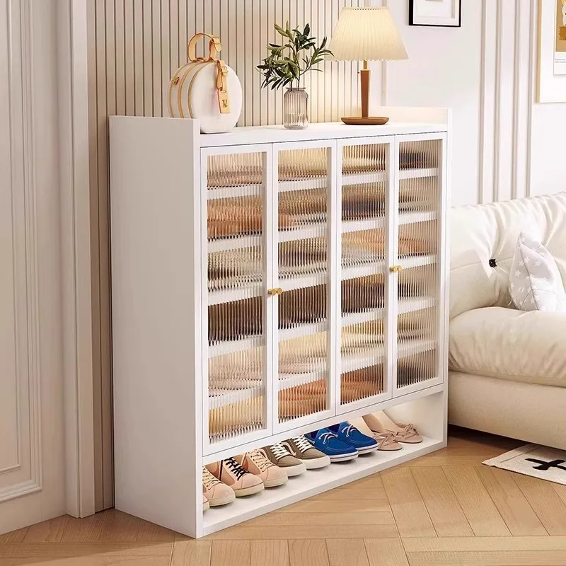 خزانة أحذية مقاومة للغبار عند المدخل إلى الأرض، رف أحذية بسيط متعدد الطبقات ذو سعة كبيرة #2