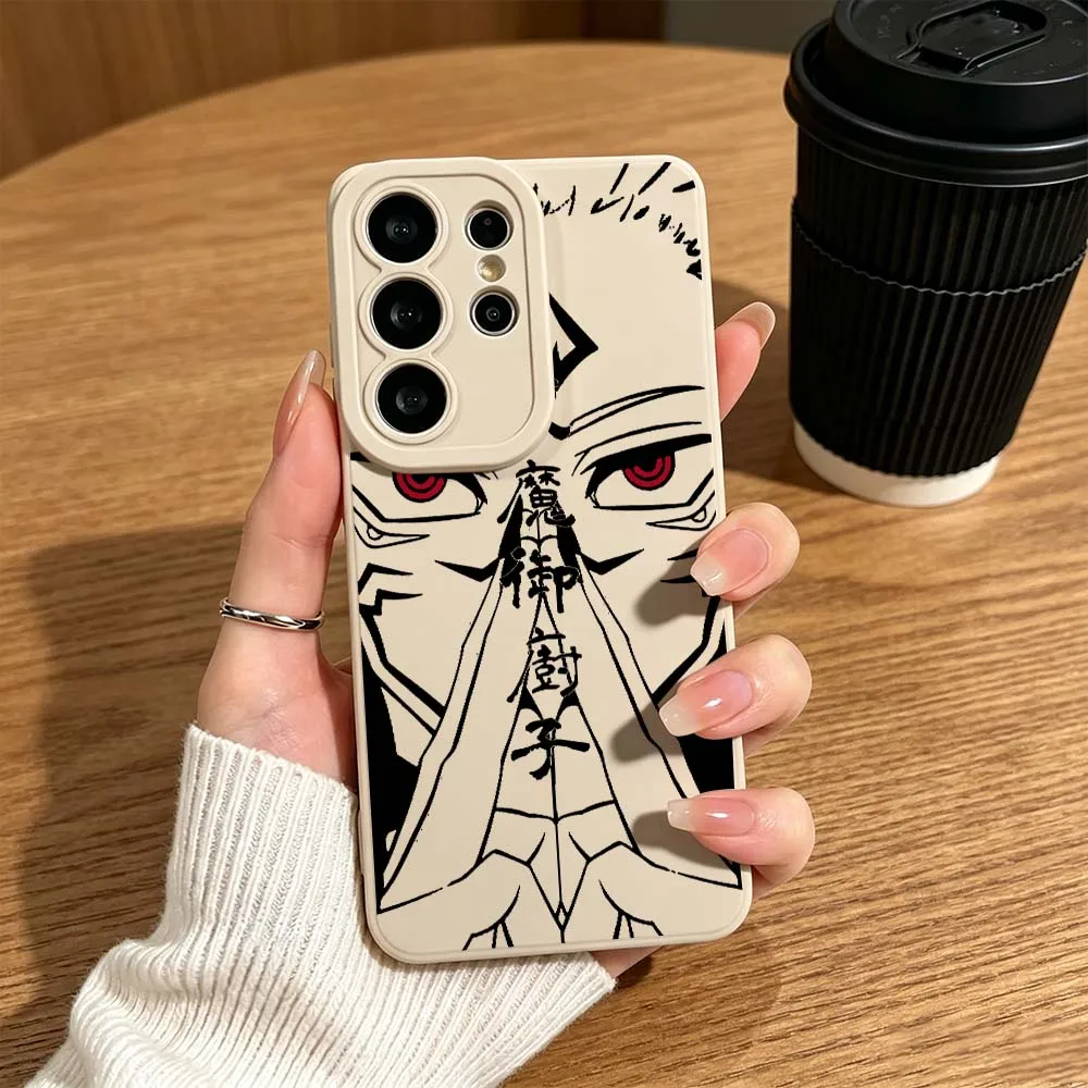 Dark Comics Jujutsu Kaisen For Samsung Galaxy S26 S25 S24 S23 S22 S21 S20 Ultra Plus A15 A35 A54 A55 Soft Cover Phone Case