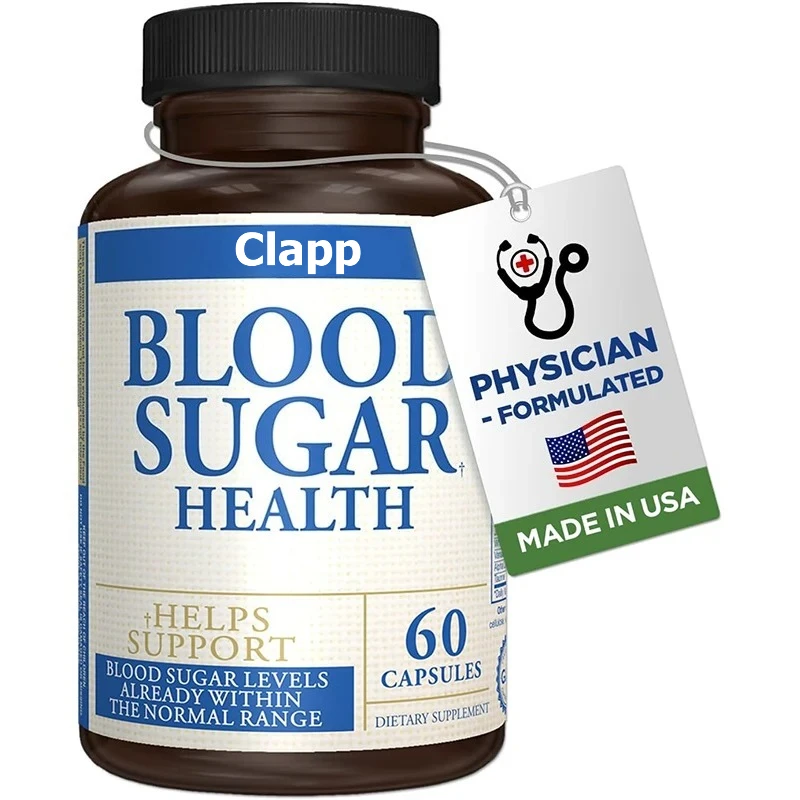 20 Herbs and Vitamins for Blood Sugar Health, Containing Cinnamon and Alpha Lipoic Acid, Supporting Healthy Levels, 60 Capsules