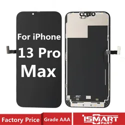 Soft Hard OLED for iPhone 13 Pro Max LCD Display with 3D Touch Screen Digitizer Assembly Incell For 13PM Replacement TFT RJ DD