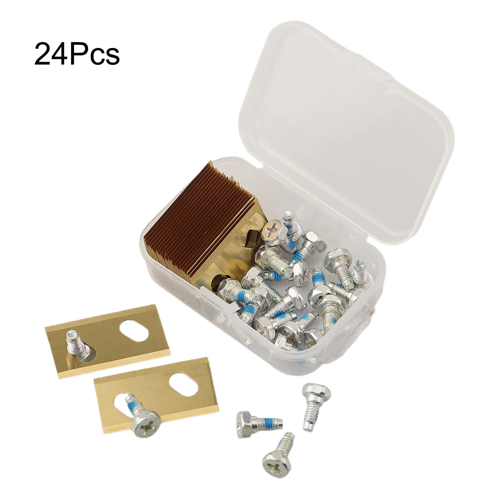 Imagem -03 - Lâminas de Substituição do Cortador de Relva 32x18.6x0.9 mm para Roomow rk Robot Acessórios para Ferramentas Eléctricas 24 Pcs