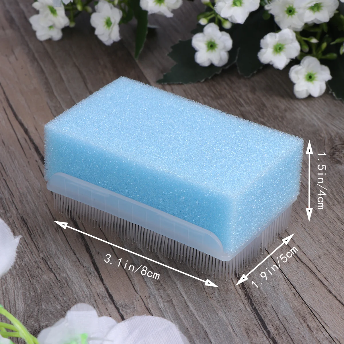6 قطعة إسفنجة حمام حسية تعمل باللمس شعيرات ناعمة لطيفة لتنظيف شعر أصابع الوجه متعدد الألوان لحديثي الولادة #2