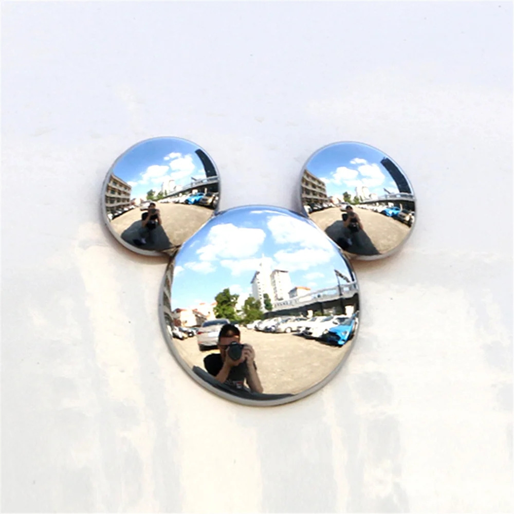 Disney Mickey mouse 3D stereo creative car Ear metal car personality car stickers Mickey Minnie Cars decorative stickers Gifts