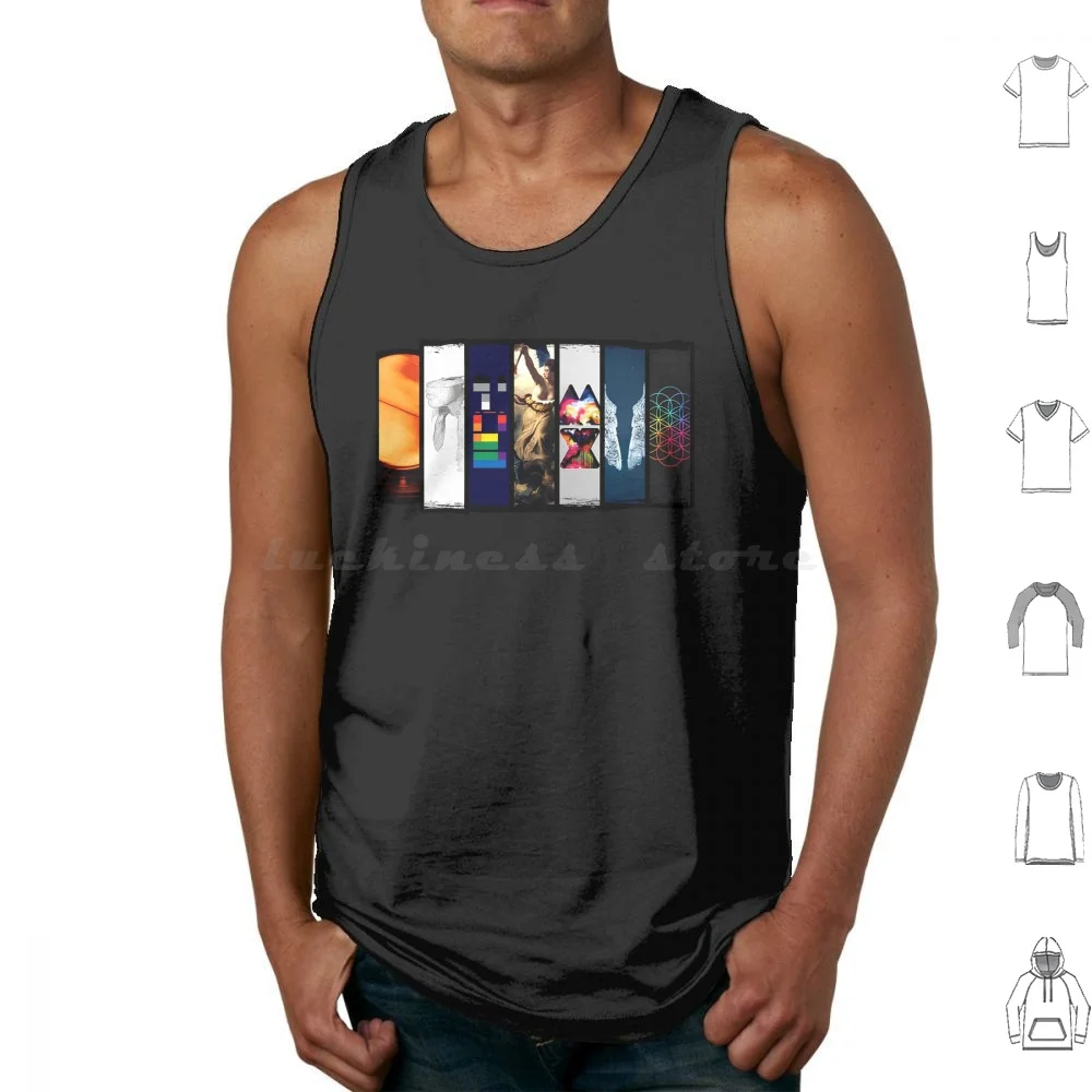 Symbol Vintage Tank Tops Print Cotton Ahfod World Tour Concert A Head Full Of Dreams New Logo Higher Power Music Of The