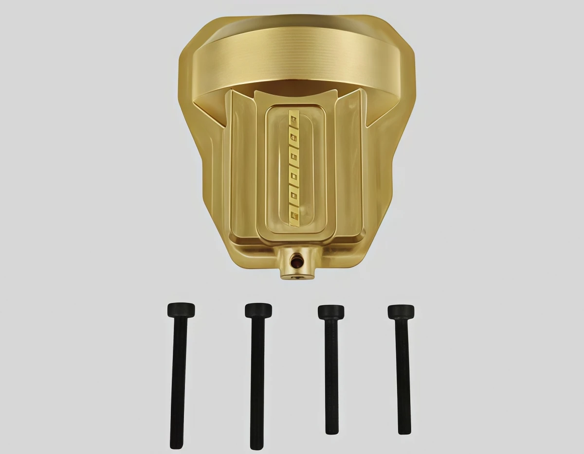 Brass Front Axle Diff Cover With Screws For Rlaarlo MK07 1/7 RC Rock Crawler Counter Weight Upgrade Parts