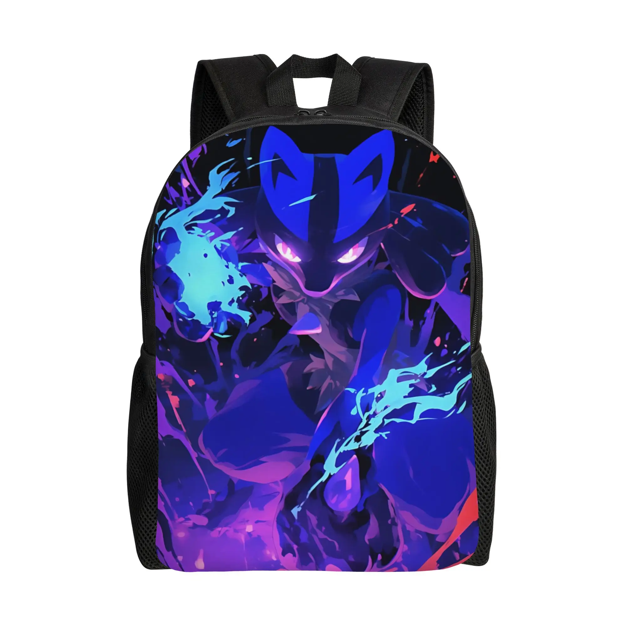 

1PC Fashion Backpacks pokemon lucario Daypack funko Adjustable Strap School Retro Washable Rucksack