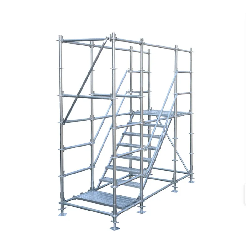 2026 Industrial Safety Walking Pedal 1M Mobile Galvanized Carbon Steel H-Frame Scaffolding Easy Assembly Building Construction
