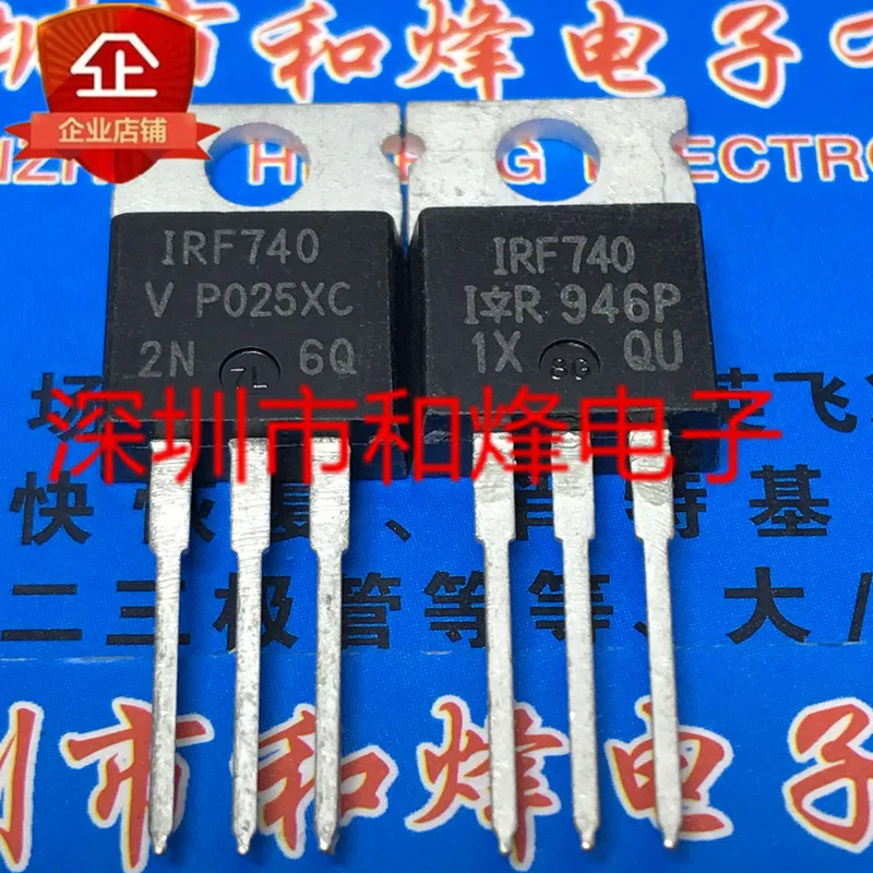 10PCS/Lot IRF740  TO-220 400V 10A MOS  Imported Original Best Quality In Stock Fast Shipping