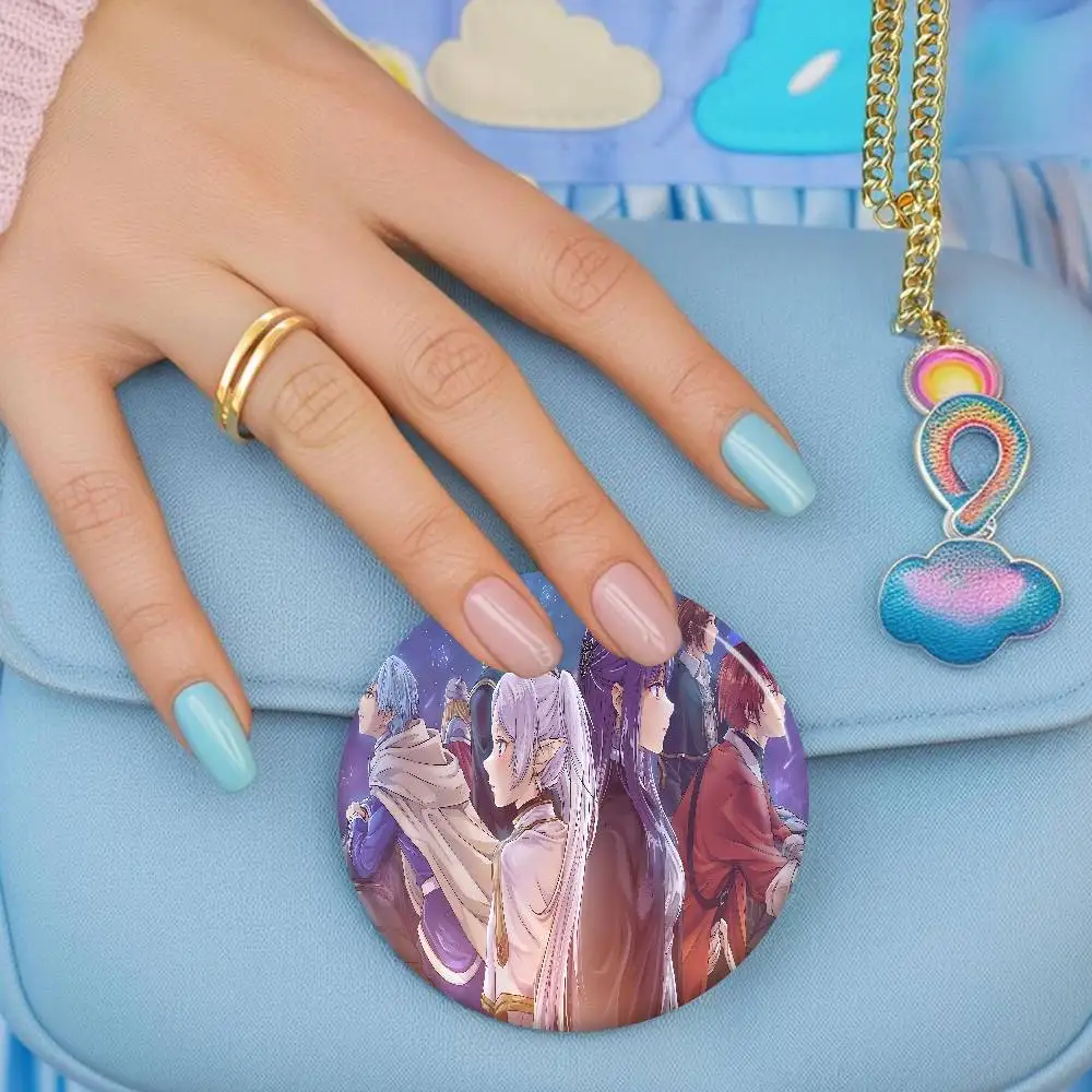 حار اليابان أنيمي كاريكاتير Frieren لينة زر دبوس مشرق مطبوعة أيقونة هدية للأصدقاء شارة طوق بروش التلبيب دبوس معدني #2