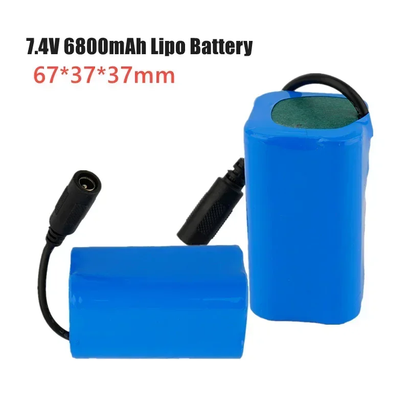 

Upgraded 7.4V 6800mAh Lipo Battery/Charger For T188 2011-5 H18 C18 Remote Control Fishing Bait Boat RC Fish Finder Spare Parts