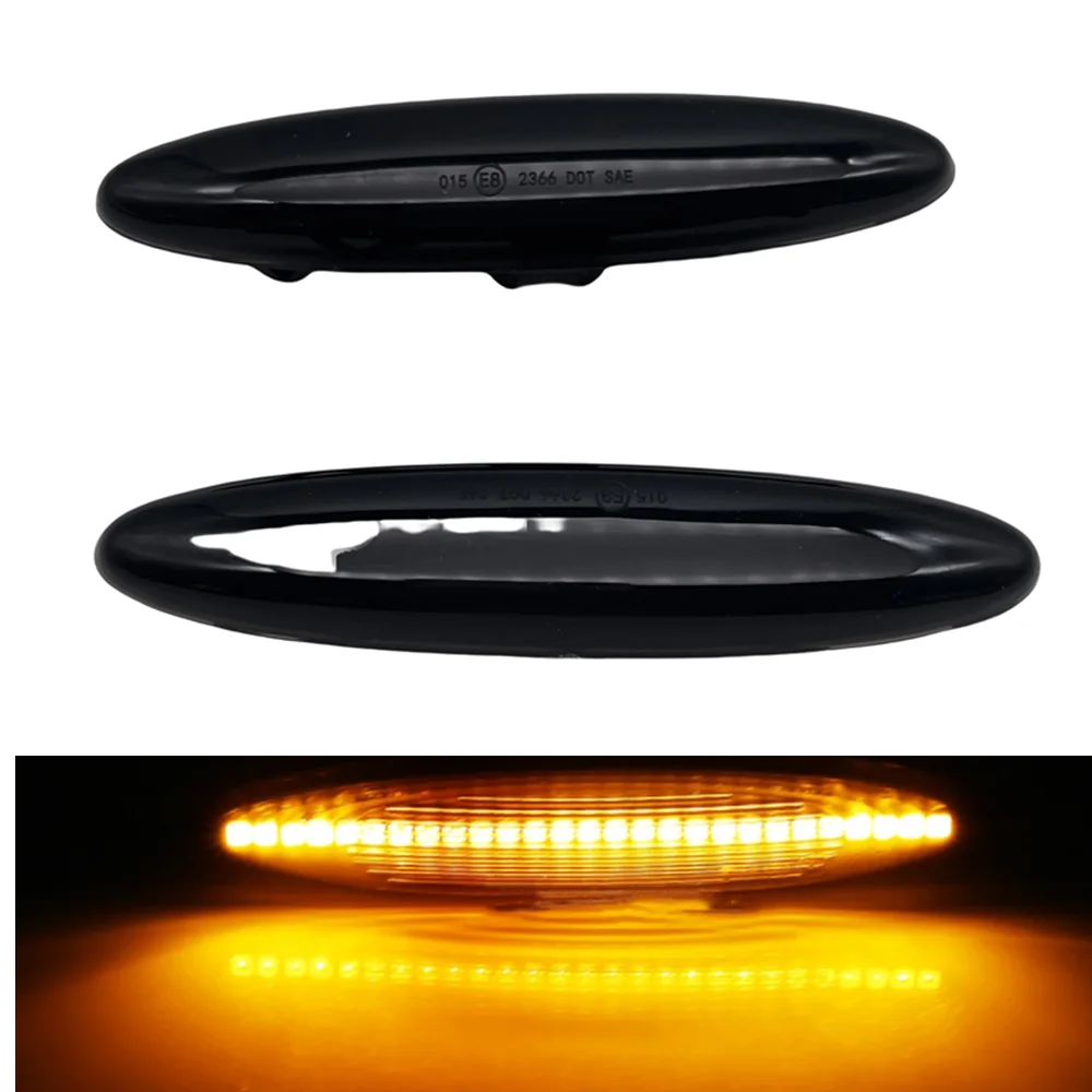 

2Pcs LED Dynamic Side Marker Indicator Turn Signal Light For Toyota S18 Soarer UZZ40 Mark X For Lexus IS250 IS350 SC430 E350