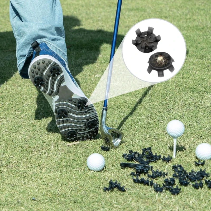 

21 упаковка шипов для гольфа с пластиковыми шипами для надежного сцепления с мокрыми лужайками и бункерами 69HD