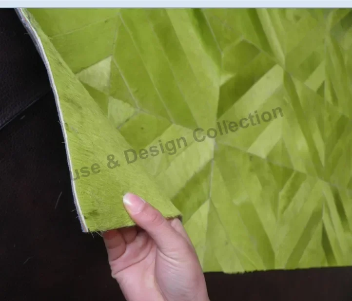 Kyle Style  100% Natural Patchwork Cowhide Carpet DIY Showroom Bar Room Wall Flooring Customized  Sofa Rug