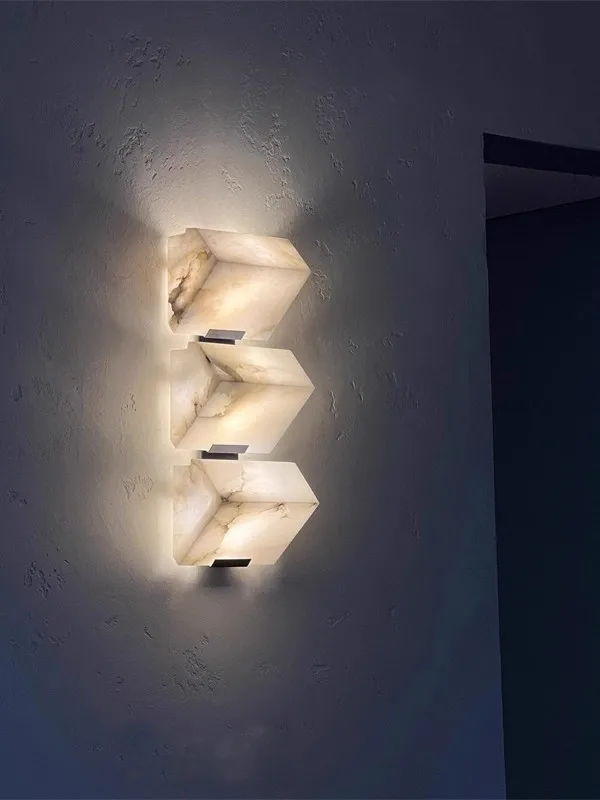French Style Modern Light luxury Creativity Cloud Stone Wall lamp Restaurant Study Room Advanced Artistic Sense Decorative lamp