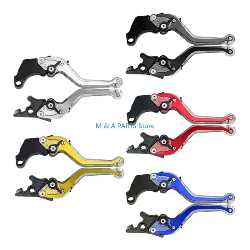 

U1JF Motorcycle Brake Handle Adjustable Size Motorbike Modification Clutch Drum Brake Lever Handle with LED Light