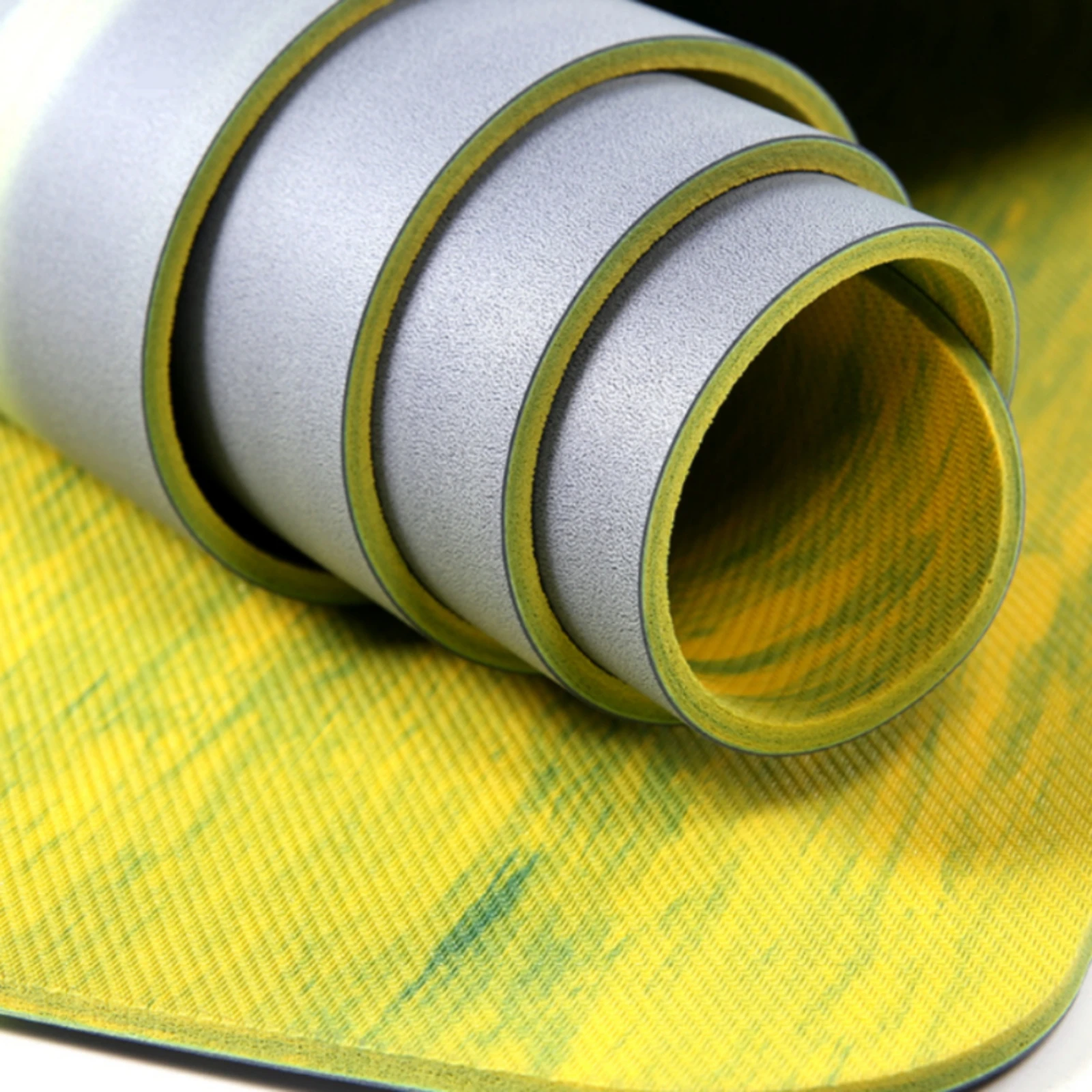 Natural Rubber Exercise Mat Textured Non-Slip Exercise Mat Workout Pad Absorbent Breathable
