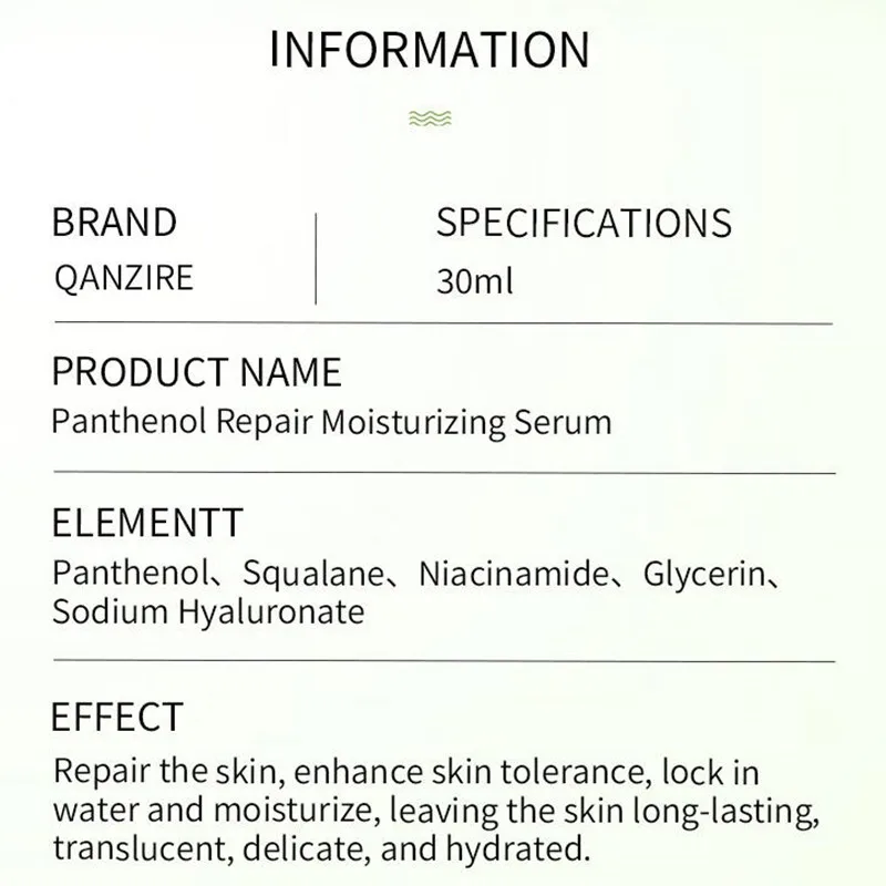 30ml Panthenol Anti Wrinkle Face Serum Anti Aging Lift Firm Fine Lines Remover Lightening Dark Circle Skin Brighten Essence