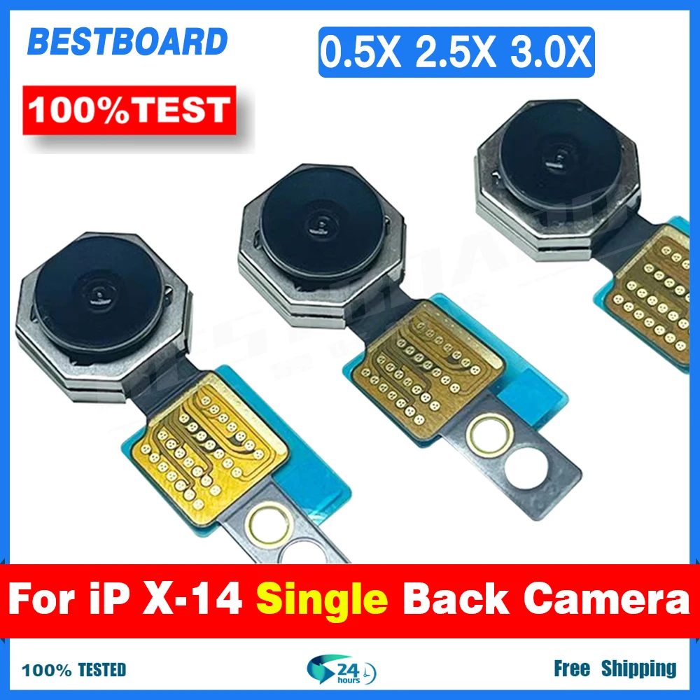 Rear Camera Single Large Lens Suitable for iPhone14 13 12 11 Pro Max 1/3 Times 0.5 Secondary Camera Repair and Replacement Parts