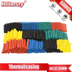 530 Chiếc Nhiệt Ống 70/164 Viên Các Loại Polyolefin Ống Co Nhiệt Ống Dây Cáp Cách Nhiệt Tay Bọc bộ Dây