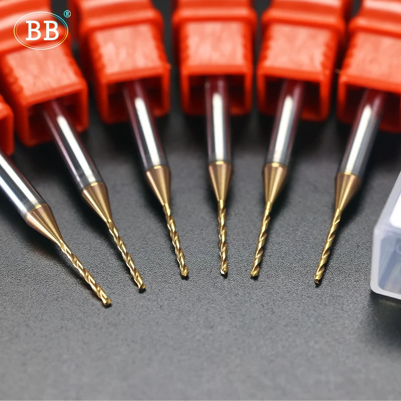 BB 2.03-3.75mm Micro Drill Mini Coated Solid Carbide Bit Metal Iron Steel Hole Drilling 3xD Cutting Length D=4mm CNC Tool 1pcs