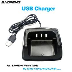 BAOFENG 워키토키용 USB 충전기, 양방향 라디오 추가 교체 충전기, 인터폰 액세서리, UV-8R UV-13 UV13Pro P15UV