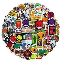 10/30/50/100pcs Cartoon Skateboard Brand Logo Stickers Decal Skateboard Laptop Motorcycle Luggage Phone Bike Car Cool Sticker
