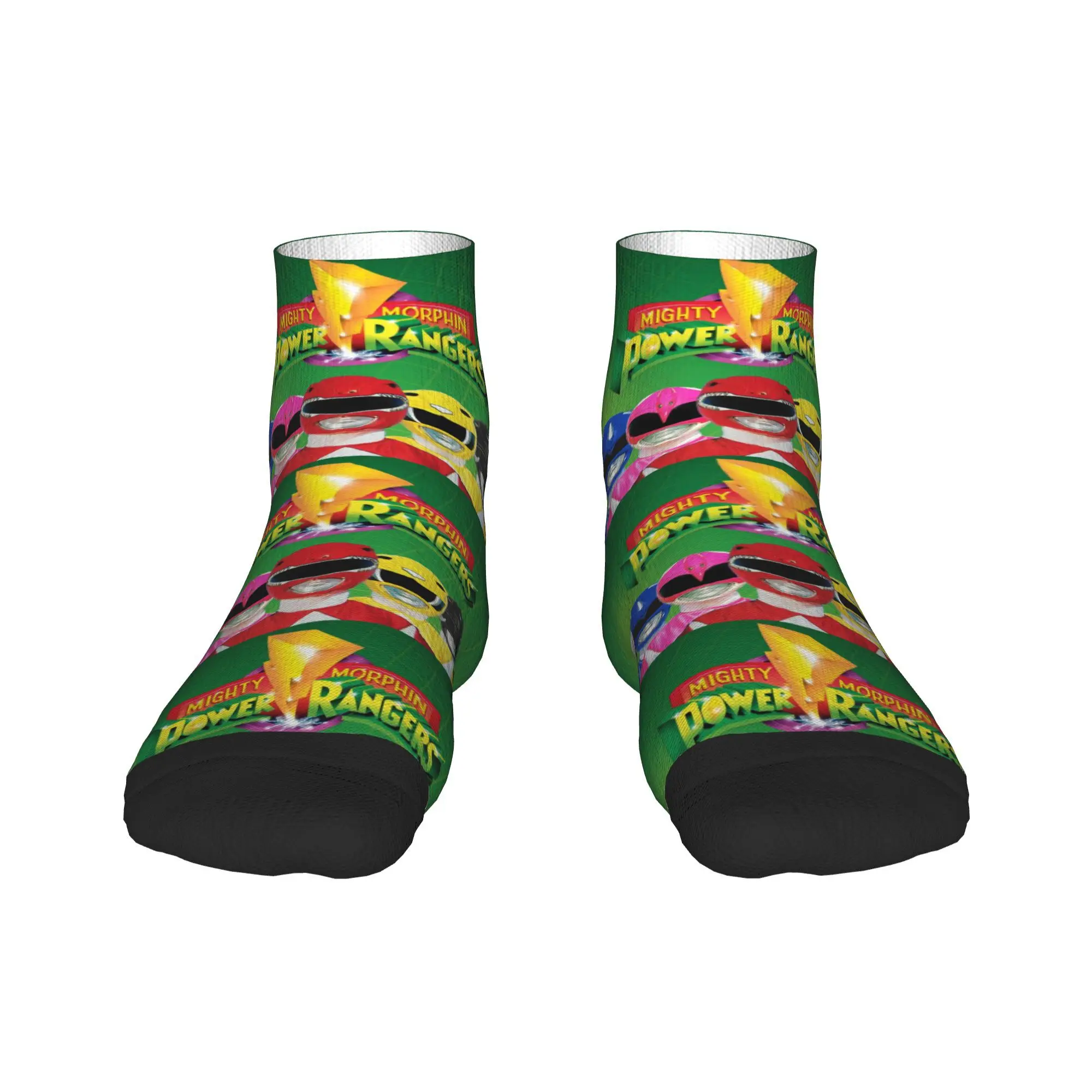 

Носки Mighty Morphin Power Ranger, чулки высокого качества в стиле Харадзюку, всесезонные носки, аксессуары для унисекс, рождественские подарки