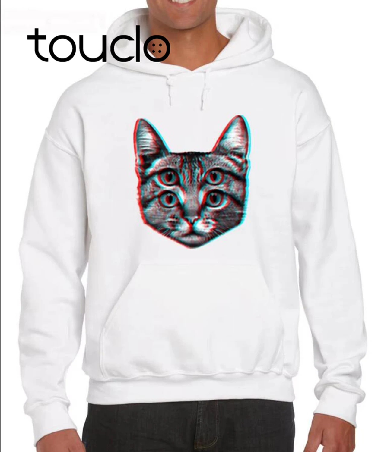 

Cat Funny Retro Fashion Weird Trippy Cute Animal Joke Trend Men High Quality Nerd Hoodies Sweatshirts
