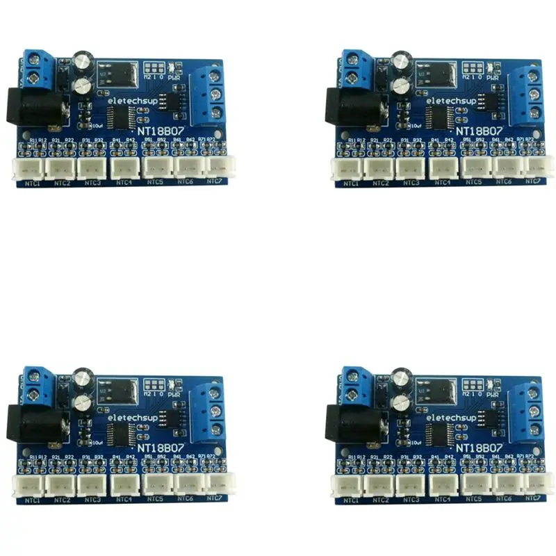 

ABJN-4X 7 Channel RS485 NTC Temperature Sensor Measurement MODBUS RTU Paperless Recorder PLC NT18B07