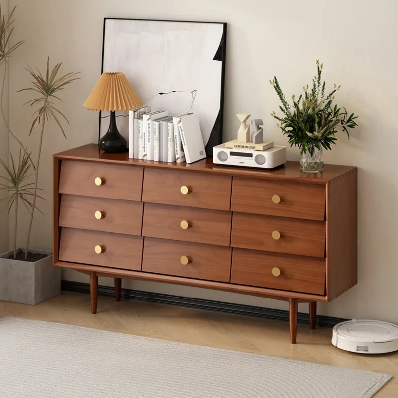 

Organization Drawer Dresser For Bedroom Cabinet Solid Wooden Corner Furniture Living Room Storage Cube Cabinet Closets Locker