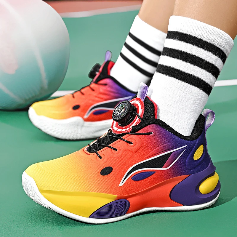 

Fashion Boys Basketball Shoes Autumn Luxury Children Shoes Sports Running Kids School Boys Sneaker Size 31-39 Anti-slip Sole