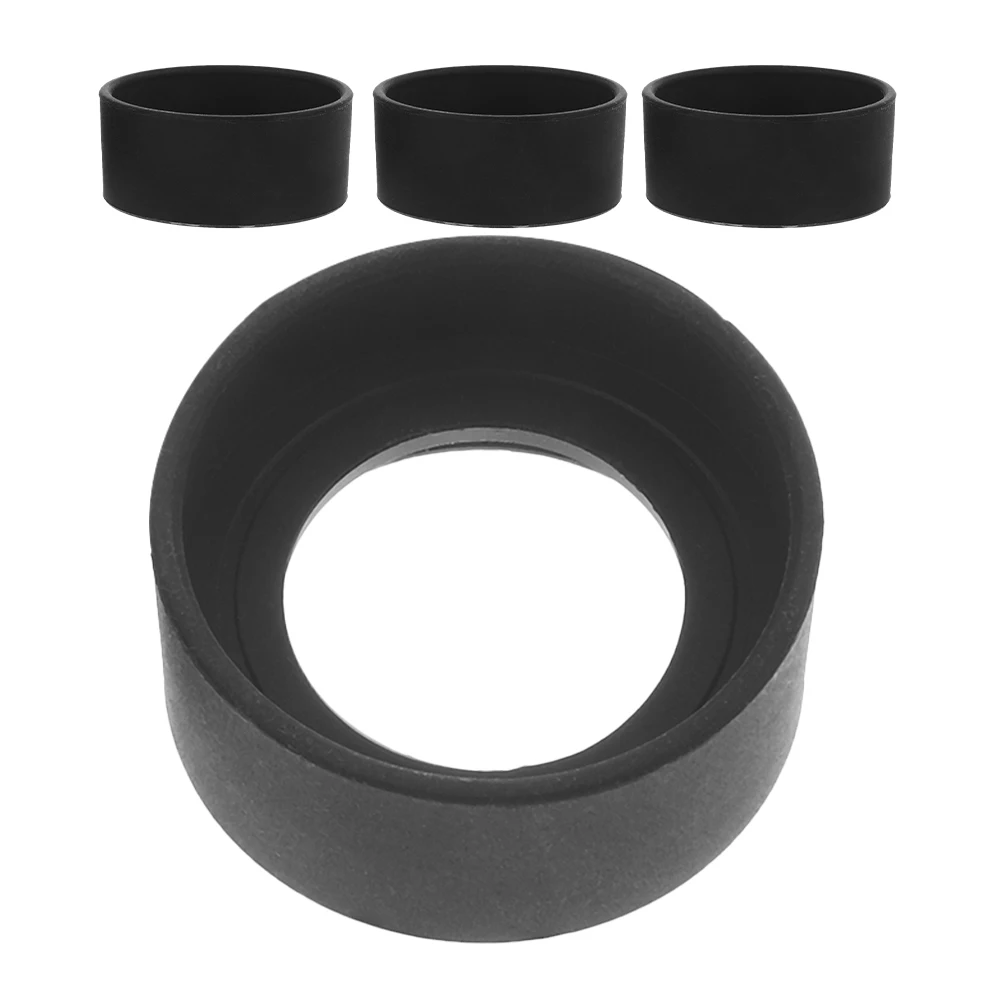 

4pcs Rubber Eye Shields Eyepiece Covers Guards for Microscope Lightweight Portable Practical Replacement Parts