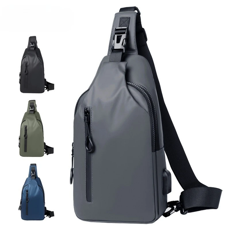 Fashion Men's Chest Bag Leisure One-shoulder Women's Messenger Bag Tide Advanced Sense Commuter Chest Bag Travel Shoulder Bag.