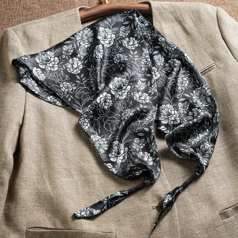 Luxuriöser Schal Damen-Hijab Bedruckter Turban Weiblicher Kopfschmuck Bandana Damen-Schal Wickeltücher Halstuch Foulards Femme Kopftuch – Detail 26