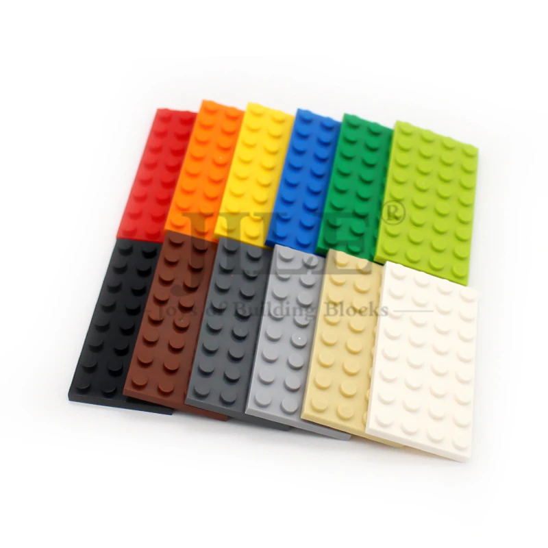 15 pçs moc 3035 base pequena placa curta 4x8 diy criativo iluminar blocos de construção tijolos compatíveis com monta brinquedos das crianças