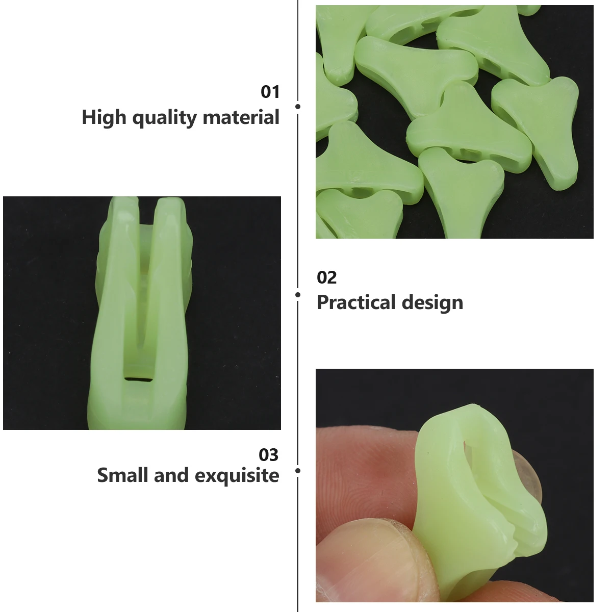 

20 Pcs Convenient Camping Accessory Rope Buckle Portable Tent Triangle Lightweight