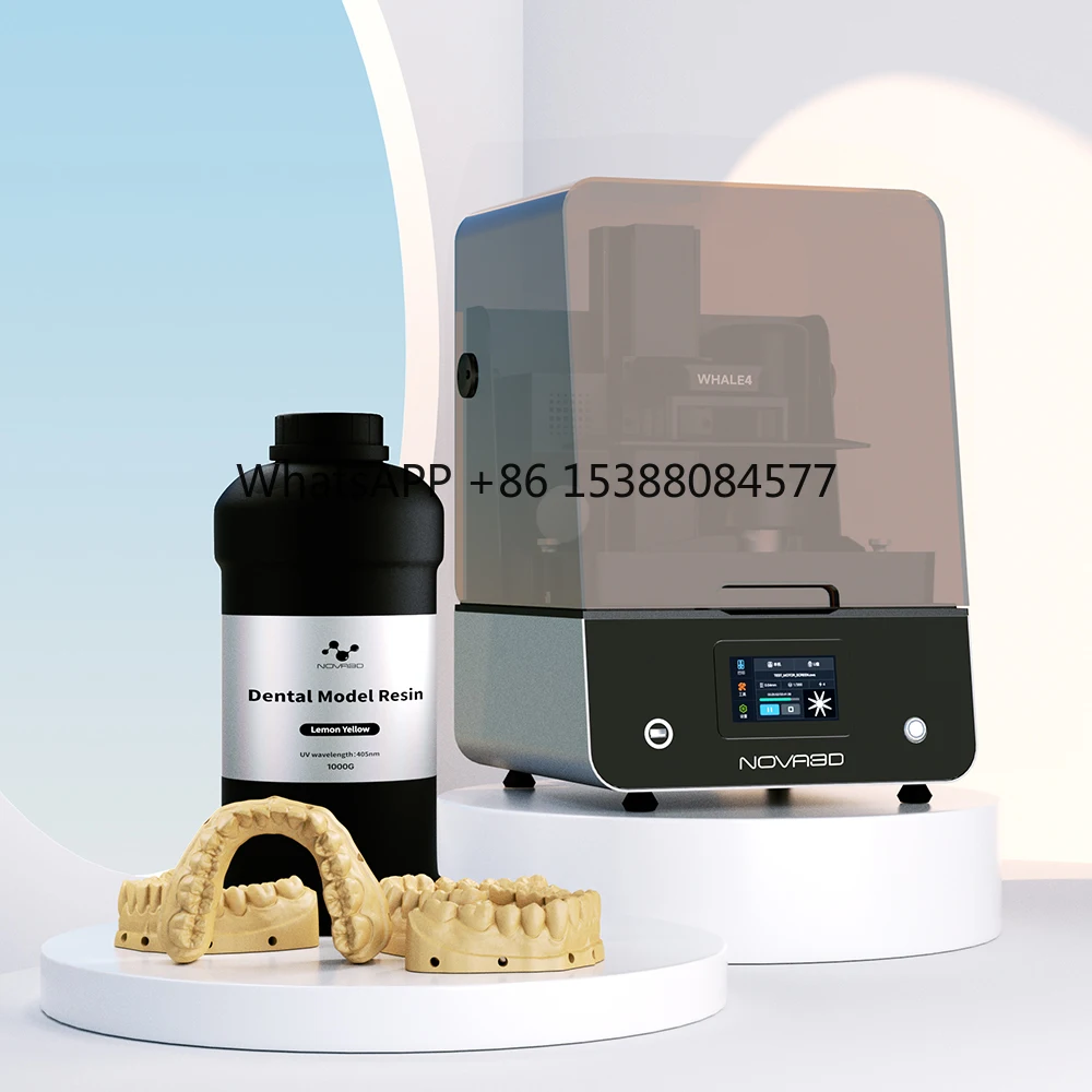 

Nova3D Whale4 16K High Precision Light Curing Resin Dental 3D Printer with Air Filter and Heater for Dental Clinics