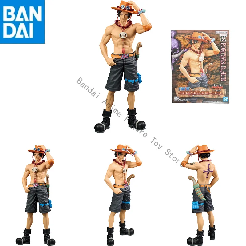 

BANDAI NAMCO BANPRESTO in stock Original Genuine ONE PIECE DXF THE GRANDLINE SERIES PORTGAS.D.ACE PVC 20cm Figure model toy gift