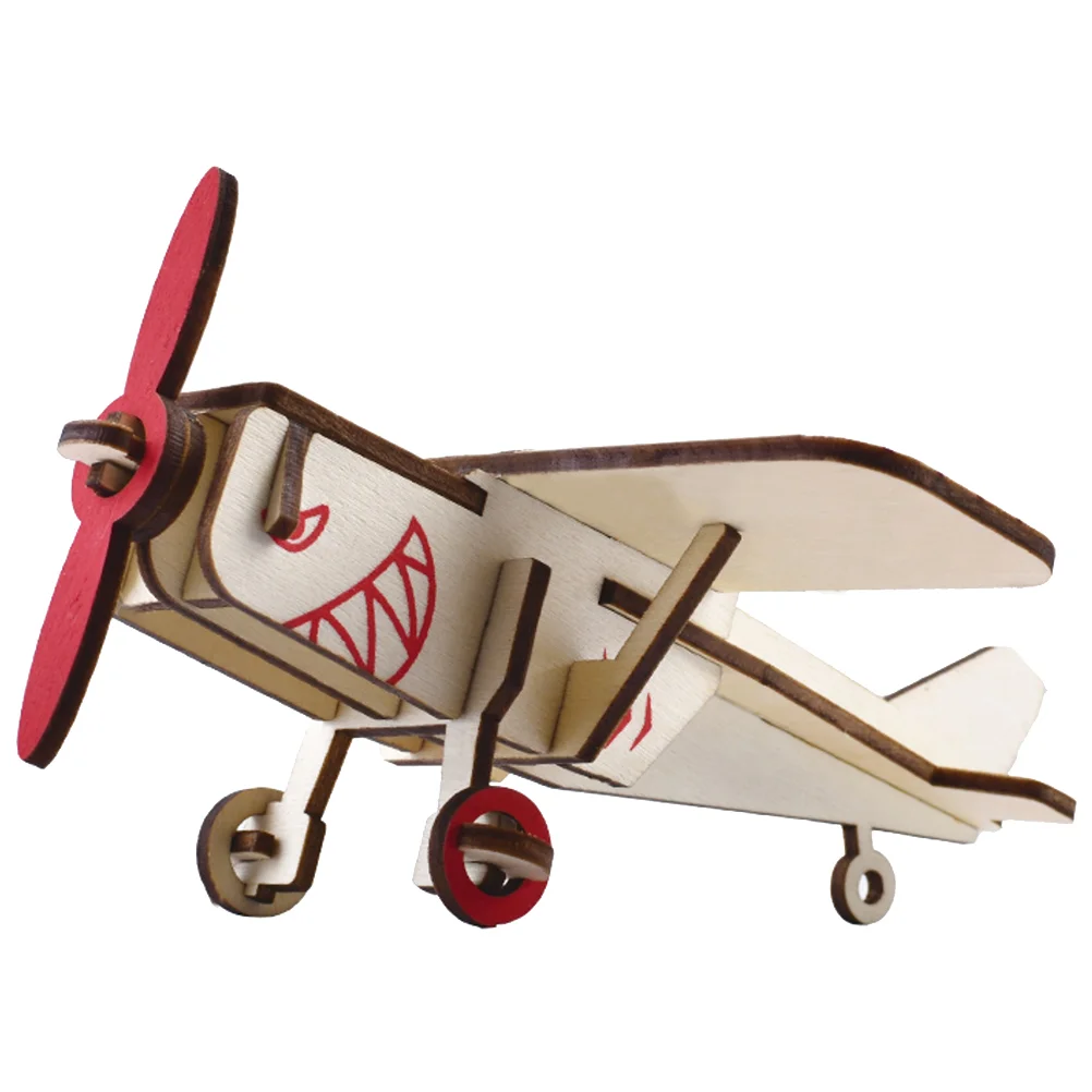 Toys Glider Airplane Puzzle Ornaments Pearlescent Gift Beige Handmade Assembled Model