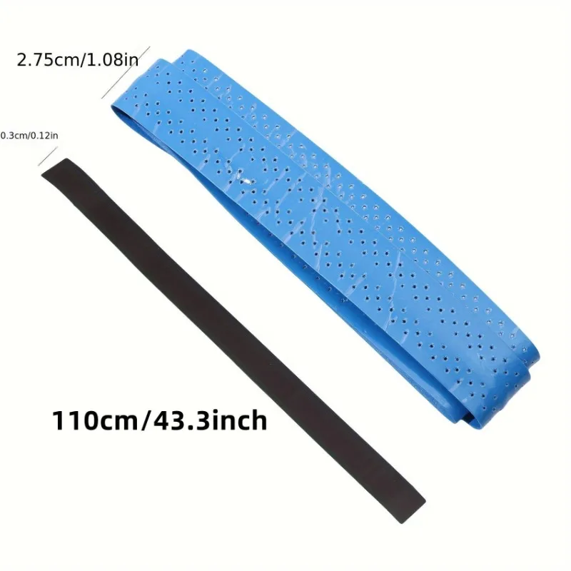 Thickened Badminton Sweat-absorbing Belt Punched Non-slip Breathable Keel Hand Glue Sticky Tennis Racket Fishing Rod Rubber