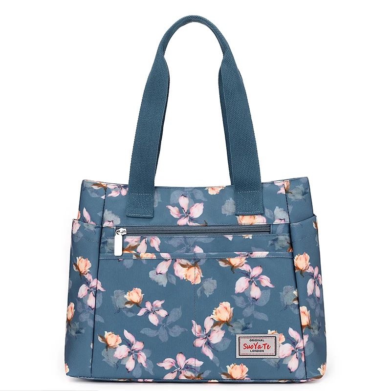 2024 Fashion Women's Shoulder bags Floral Pattern Tote Bags Messenger Bag High Quality Lady Handbags Retro Ladies Totes Purse